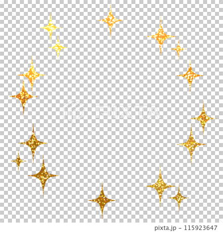 Glitter frame four-pointed star 115923647