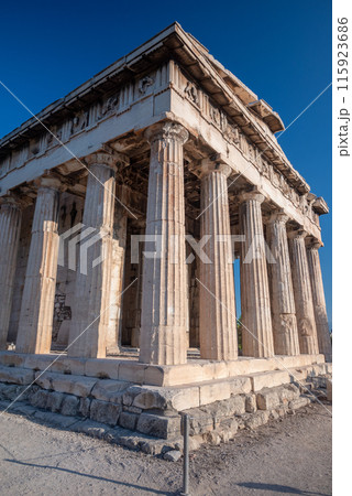 Ruins of Temple of Hephaestus in Ancient Agora in Athens, capital of Greece Ruins of Temple of Hephaestus in Ancient Agora in Athens, capital of Greece 115923686