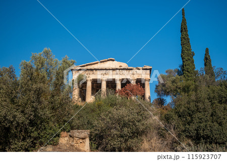 Ruins of Temple of Hephaestus in Ancient Agora in Athens, capital of Greece Ruins of Temple of Hephaestus in Ancient Agora in Athens, capital of Greece 115923707