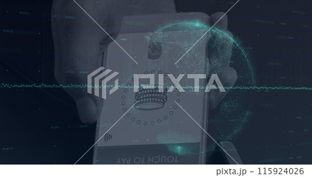Image of text with globe and network of connections Image of text with globe and network of connections 115924026