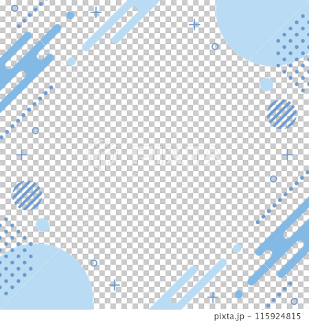 Geometric frame, square, blue and light blue, liquid, polka dots and glitter Geometric frame, square, blue and light blue, liquid, polka dots and glitter 115924815