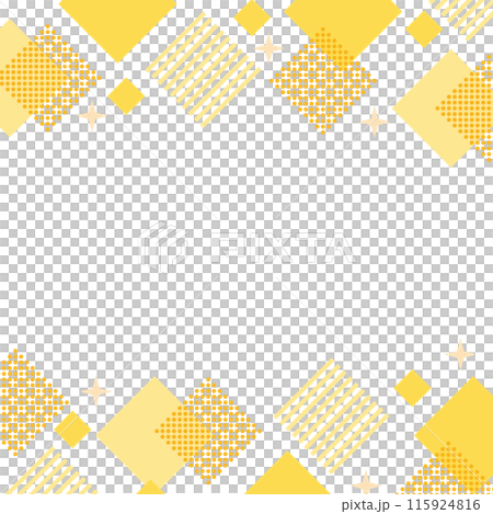 Geometric frame, square, rectangle and glitter, yellow and orange Geometric frame, square, rectangle and glitter, yellow and orange 115924816