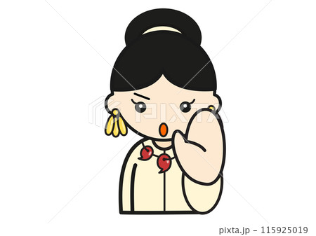 古墳時代女性ストップポーズ 115925019