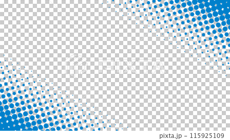 半色調藍色角框背景 115925109