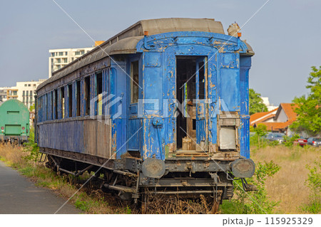 Abandoned Railway Carriage 115925329