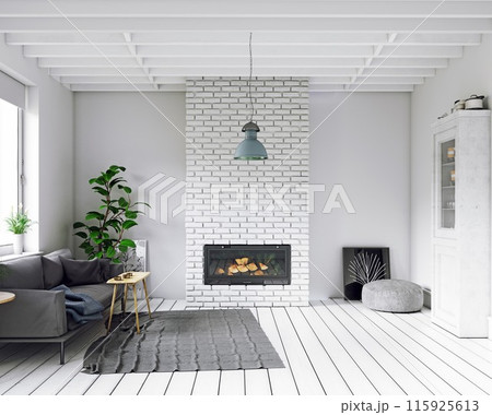 modern interior design. 115925613