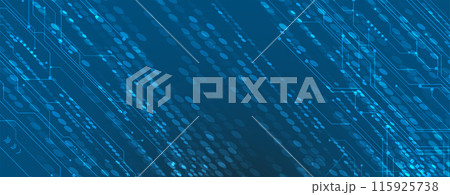Abstract futuristic circuit computer internet technology board business background. Vector art. 115925738