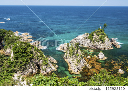 岩見ブルーの浦富海岸 115928120