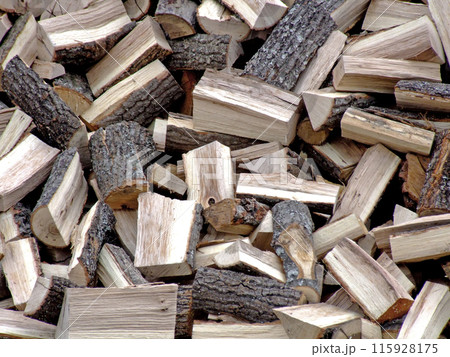 Firewood pile Firewood pile 115928175