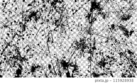 グランジ　ノイズ　掠れたざらざらのテクスチャ　切り傷　壁　汚れ　抽象的な背景装飾 115928938
