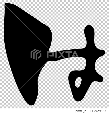 は（ひらがな）/手書きの筆文字 115929383