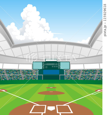 開閉式ドーム球場 開閉式ドーム球場 115929618
