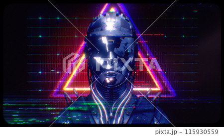 Cyberpunk Ai Robot 115930559