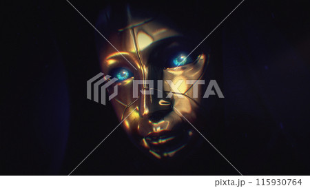 Golden Hooded Mask  115930764