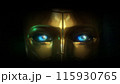 Golden Mask with Blue Eyes 115930765