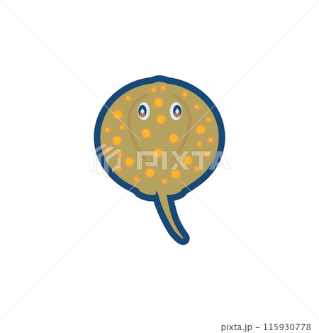 かわいいポタモトリゴン・モトロのイラスト 115930778