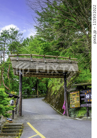藁葺き屋根の門 藁葺き屋根の門 115931022