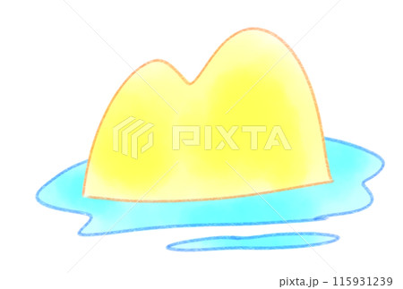 水彩画風の島 115931239