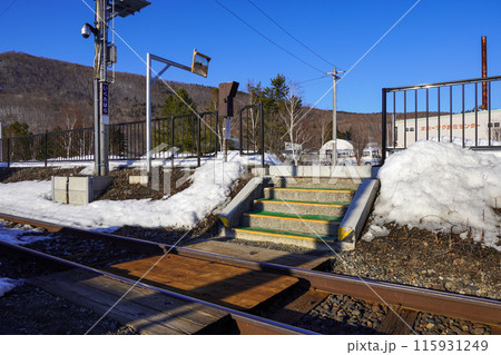 生田原駅の構内踏切(石北本線・JR北海道) 生田原駅の構内踏切(石北本線・JR北海道) 115931249
