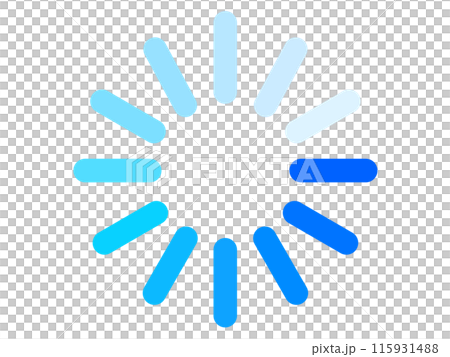 Simple light blue and blue loading icon - Stock Illustration [115931488 ...