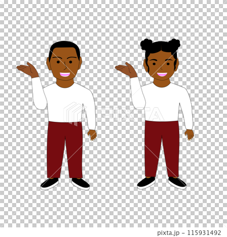 black child, white background 115931492