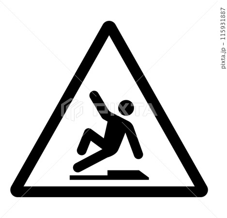 Watch Your Step Symbol Sign,Vector Illustration, Isolated On White Background Label. EPS10 Watch Your Step Symbol Sign,Vector Illustration, Isolated On White Background Label. EPS10 115931887