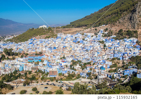 Chefchaouen, a picturesque town in Morocco called the Blue City 115932165