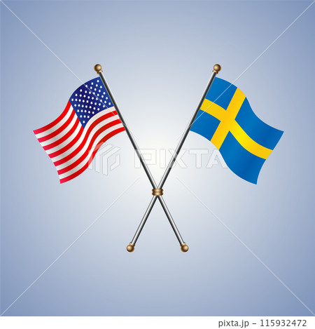 United States and Sweden flags relations United States and Sweden flags relations 115932472