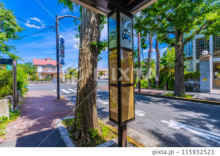 日本の東京都市景観 田園調布駅の復元駅舎などを望む＝6月8日 115932521