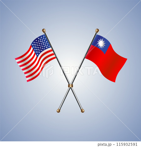 United States and Taiwan flags relations 115932591