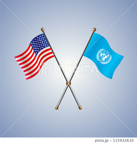 United States and United Nations flags relations 115932610