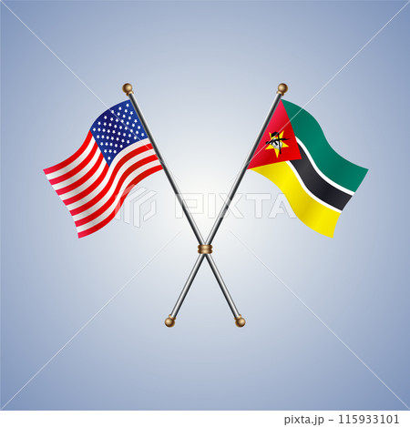 United States and Mozambique flags relations 115933101