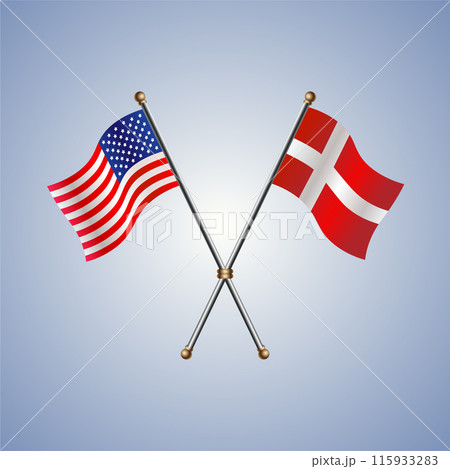 United States and Denmark flags relations 115933283