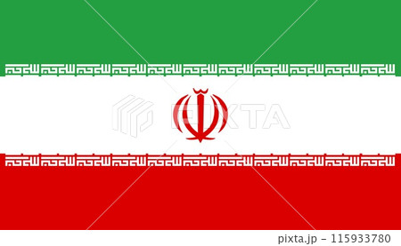 Iran flag illustration vector design Iran flag illustration vector design 115933780