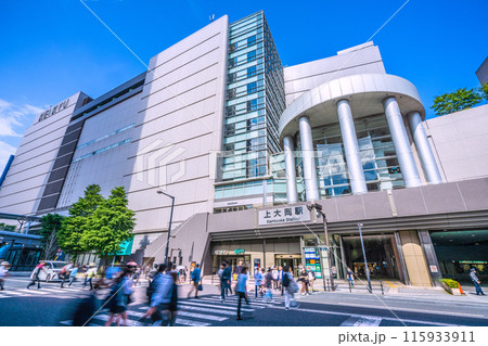 日本の横浜都市景観 6月。上大岡駅などを望む＝3日 115933911