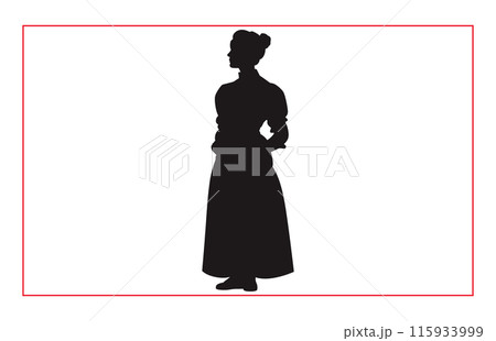 House Keeper vector silhouette, Cleaning Silhouette Maid House Keeper vector silhouette, Cleaning Silhouette Maid 115933999