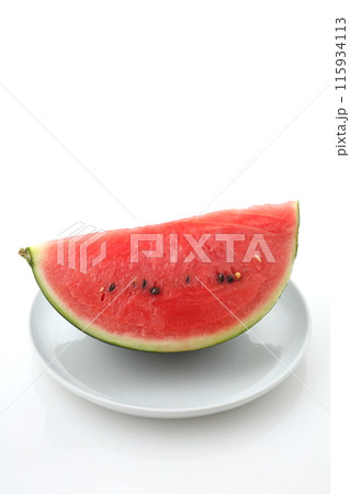 黒玉スイカ櫛形カット 黒玉スイカ櫛形カット 115934113