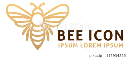 Bee Animal Design Illustration Mascot Icon Concept Bee Animal Design Illustration Mascot Icon Concept 115934226