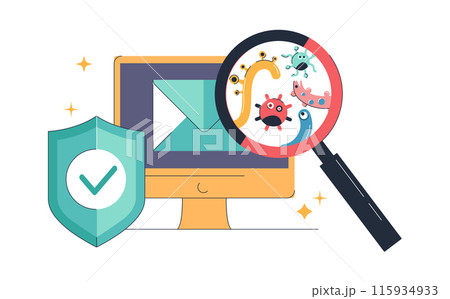 Cyber Fraud Awareness Illustration - Colorful Flat Vector Design for Security Campaigns and Educational Materials Cyber Fraud Awareness Illustration - Colorful Flat Vector Design for Security Campaigns and Educational Materials 115934933