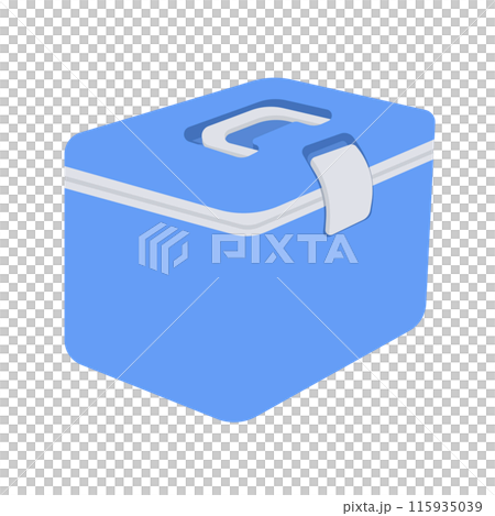 Cooler box illustration Cooler box illustration 115935039