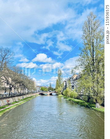 Picturesque district Petite France in Strasbourg.  115936575