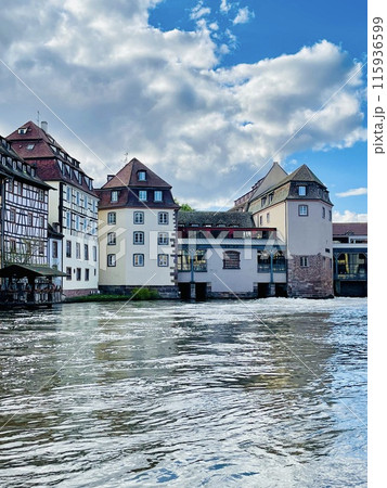 Beautiful travel landscape in Strasbourg., France on a sunny day.  115936599