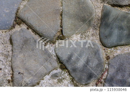 old wall of stone shell rock of arbitrary shape.3 115938046
