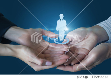 The concept of team support for the selected artist. The concept of team support for the selected artist. 115938558