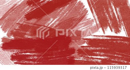 Red bold acrylic watercolour charcoal ink hand drawn illustration lines abstract 115939317