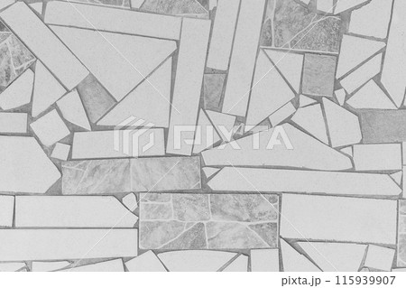 Light Gray Paving Stone Floor Tile Street Pattern Texture Background Mosaic Urban Road Ceramic Top View Light Gray Paving Stone Floor Tile Street Pattern Texture Background Mosaic Urban Road Ceramic Top View 115939907