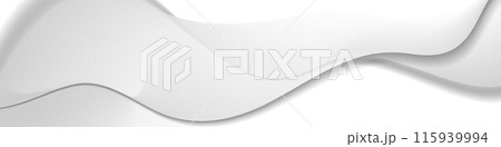 Abstract white grey smooth waves minimal elegant background 115939994