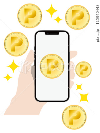 スマートフォンとポイ活 スマートフォンとポイ活 115940448