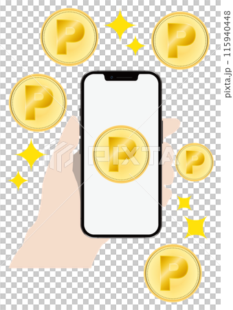 スマートフォンとポイ活 スマートフォンとポイ活 115940448