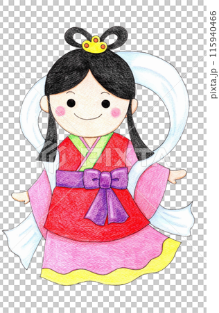 七夕節 可愛的織姬大人 七夕節 可愛的織姬大人 115940466